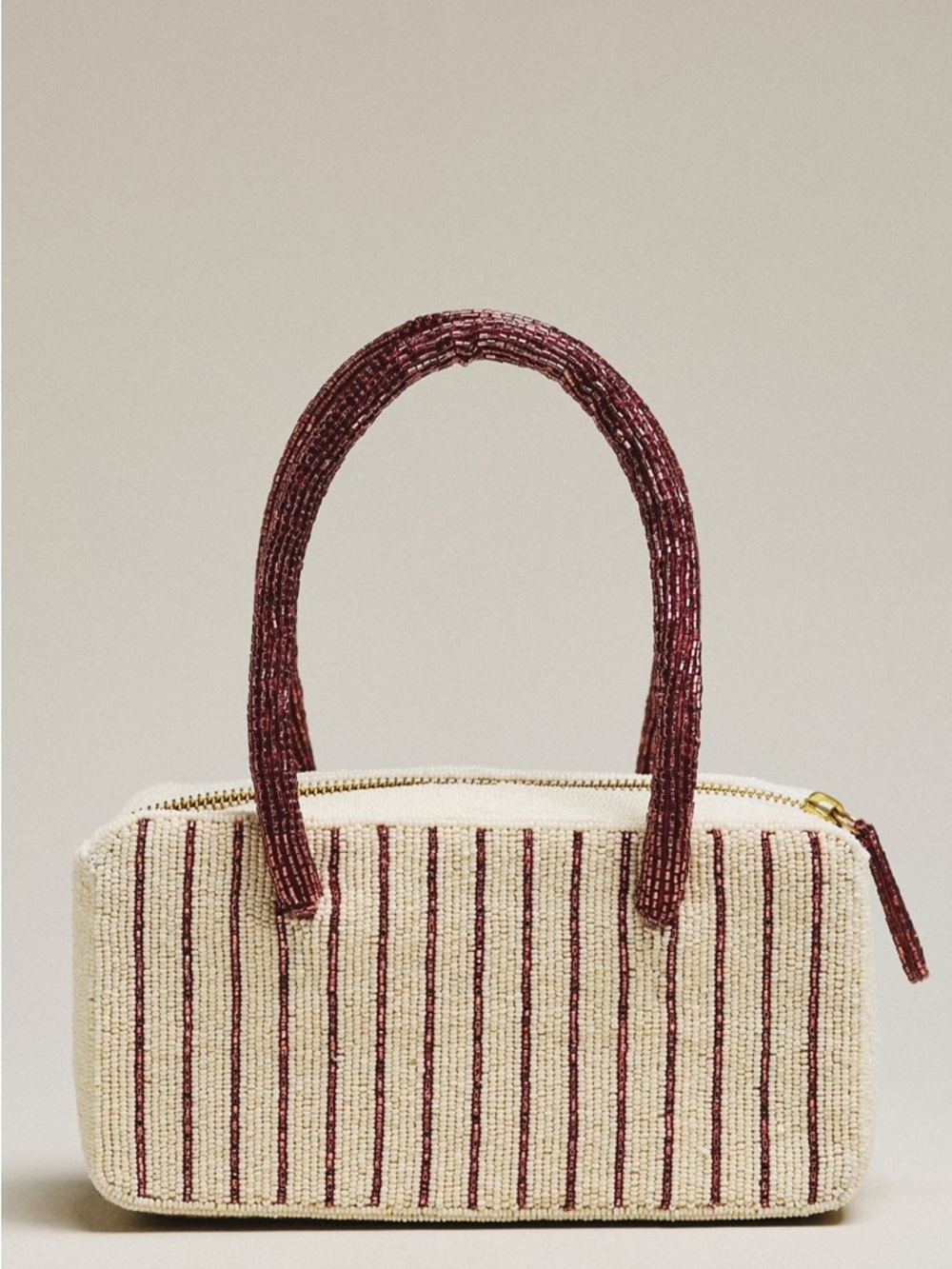 Last One! Anthropologie Flower Beaded Box Bag Shoulder Purse NWT - Picture 2 of 5